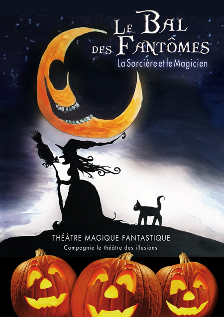 Le bal des fantômes - magie théâtrale - spectacle enfants - Halloween - fête foraine - magicien - Lyon - Paris - Chambéry - Grenoble - Bourg en Bresse - Dijon - Valence